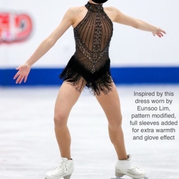 Custom Figure Skating Competition Dress - Girls Size 11/12 - Picture 2 of 16